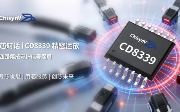 工业级微功耗运放 CD8339，四路集成守护信号保真